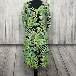 Lilly Pulitzer Small Multicolored Short Sleeve Shift Dress *Missing Belt*